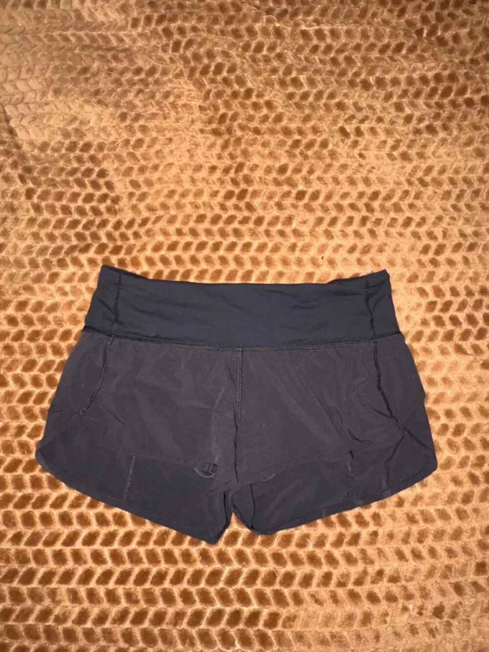 Lululemon Black Run Speed Shorts Block-It Pocket 2.5